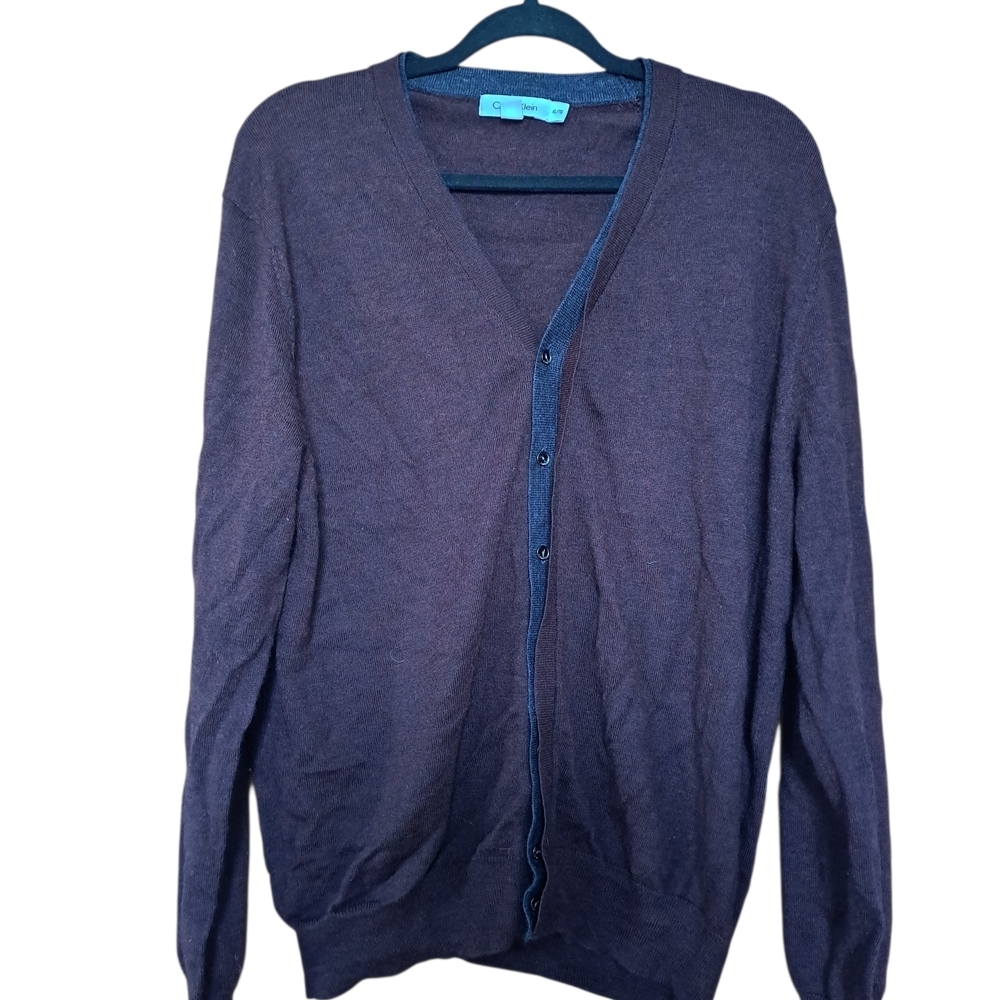 Calvin Klein Merino Wool Blend Cardigan – Size XL